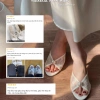 Dép cao gót nữ Ren trắng đính ngọc – Pearl Heels, hoàn hảo tiệc cưới, giá 364k 4