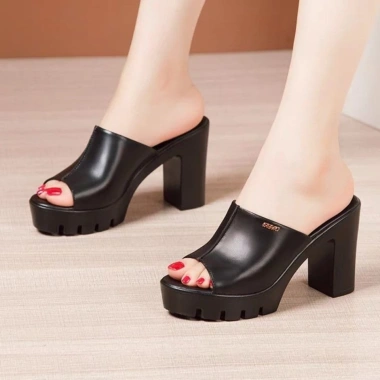 Đép cao gót quai bản phối chữ 7P SUN giảm còn 355.000đ Giá ưu đãi 355k