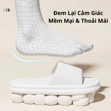 Dép Chao Đi Êm Như Mây Không Mùi, Không Ồn, Chống Trơn Trượt, Phòng Tắm, 10.799₫ 6