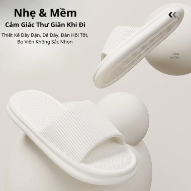 Dép Chao Đi Êm Như Mây Không Mùi, Không Ồn, Chống Trơn Trượt, Phòng Tắm, 10.799₫ 7