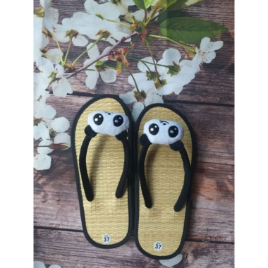 Dep chiếu gắn gấu, dép cói du lịch nhẹ, thoáng mát, giá chỉ 47.000đ 3