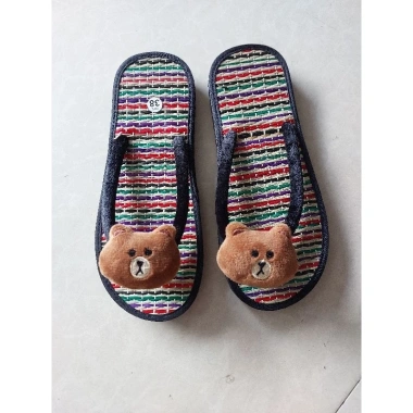 Dep chiếu gắn gấu, dép cói du lịch nhẹ, thoáng mát, giá chỉ 47.000đ 9