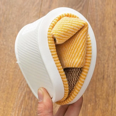 Dép Cotton Lanh Đế dày, thấm hút mồ hôi, chống trượt - Nam Nữ, giảm giá 111k 5