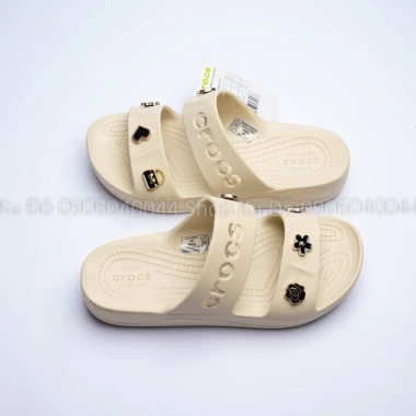 Dép Crocs 2 Quai Baya Platform Đế 4cm Tặng Sticker Giả Kim Loại Giá 149.000 VND