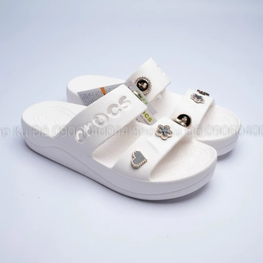 Dép Crocs 2 Quai Baya Platform Đế 4cm Tặng Sticker Giả Kim Loại Giá 149.000 VND