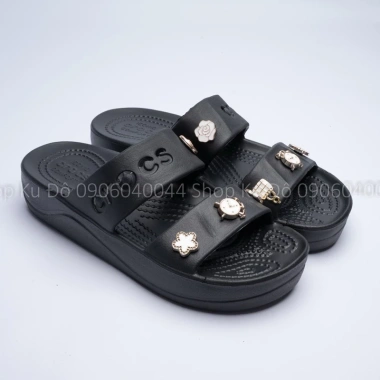 Dép Crocs 2 Quai Baya Platform Đế 4cm Tặng Sticker Giả Kim Loại Giá 149.000 VND