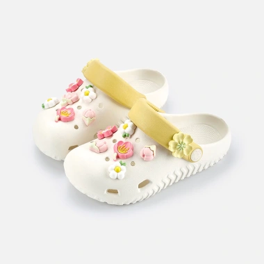 Dép cross bé gái Mario 5 tuổi+ màu pastel tươi tắn kèm phụ kiện hoa anh đào thời trang - Giá ưu đãi 207.360 VND 10