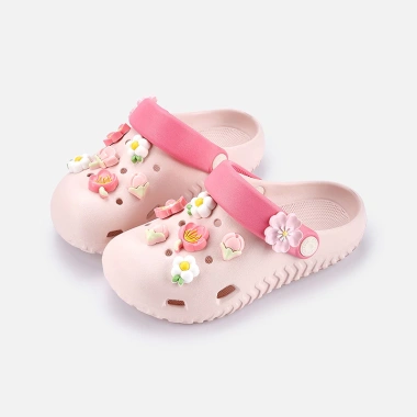 Dép cross bé gái Mario 5 tuổi+ màu pastel tươi tắn kèm phụ kiện hoa anh đào thời trang - Giá ưu đãi 207.360 VND 11
