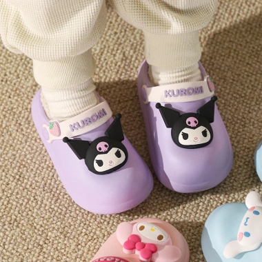 Dép cross len Sanrio Mario mùa đông bé gái - giày suốt lót lông ấm, giá 207.900 VND 5