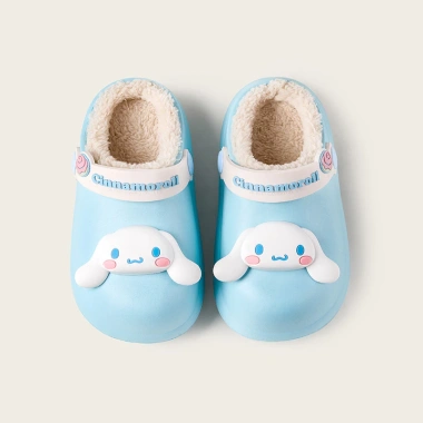 Dép cross len Sanrio Mario mùa đông bé gái - giày suốt lót lông ấm, giá 207.900 VND 12