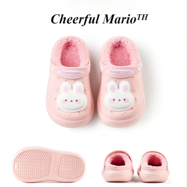 Dép cross Mario cotton thỏ hồng cho bé gái - ấm áp, dễ chịu, giảm giá 206,388₫ Dép cross Mario cotton thỏ hồng cho bé gái - ấm áp, dễ chịu, giảm giá 206,388₫