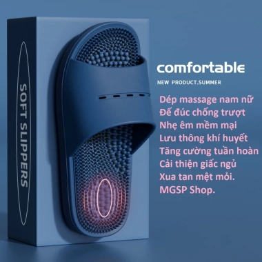 Dép đi trong nhà - Đế đúc chống trơn trượt, massage chân, giá 14.750₫