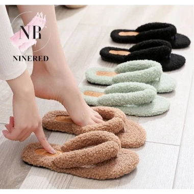 Dép đi trong nhà Quai Kẹp Lông Cườu Cao NineRed Homewear D102-D130 giảm còn 59k 2