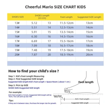 Dép EVA bé Cheerful Mario chính hãng - Dép súc hoạt hình cổ điển, thoải mái tập đi, giá 120.043 VND 7 Dép EVA bé Cheerful Mario chính hãng - Dép súc hoạt hình cổ điển, thoải mái tập đi, giá 120.043 VND 7