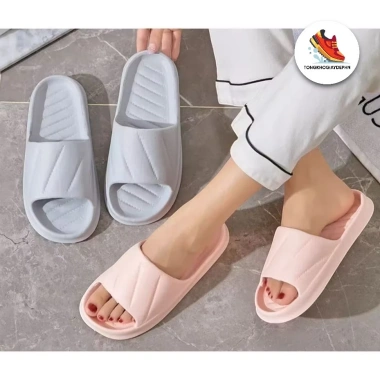 Dép EVA siêu mềm cho nhà & văn phòng - Chống trơn trượt, họa tiết sọc cheo, giảm 22%
