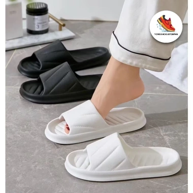Dép EVA siêu mềm cho nhà & văn phòng - Chống trơn trượt, họa tiết sọc cheo, giảm 22%