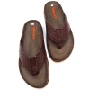 Dép kẹp da bò vân cá sấu nam - Đế chóng trượt, may chỉ, BH 1 năm, giá 289k 6