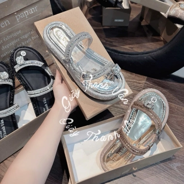 Dép kẹp ngón dây đá sợi cao 3cm - Siêu nhẹ, xinh, giảm giá 20% chỉ 170.000đ 8