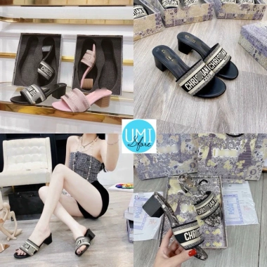 Dép lê guốc nữ hoa văn cao cấp, hàng hộp, giảm giá 22% - Chỉ 395.000₫