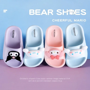Dép lê Mario Sanrio 17-24cm cho bé gái và nữ, EVA mềm chống thấm, giảm giá 22% Dép lê Mario Sanrio 17-24cm cho bé gái và nữ, EVA mềm chống thấm, giảm giá 22%