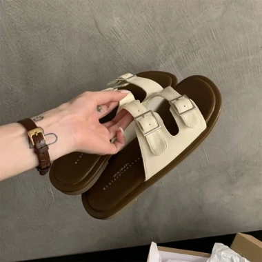 Dép lê nữ - Đế bằng hở ngón, quai ngang, thoải mái, sandal đi biển, giá 85.000₫ 3