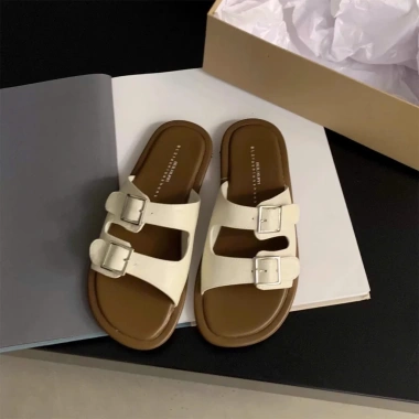 Dép lê nữ - Đế bằng hở ngón, quai ngang, thoải mái, sandal đi biển, giá 85.000₫ 8