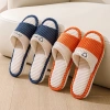 Dép Lê Nữ & Nam Mùa Xuân Thu Gia Dụng Trong Nhà Cặp Đôi Thấm Mồ Hôi Vải Cotton Đế Mềm Chống Trượt 52.999đ 5