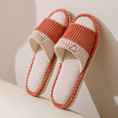 Dép Lê Nữ & Nam Mùa Xuân Thu Gia Dụng Trong Nhà Cặp Đôi Thấm Mồ Hôi Vải Cotton Đế Mềm Chống Trượt 52.999đ