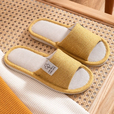 Dép Lê Nữ & Nam Mùa Xuân Thu Gia Dụng Trong Nhà Cặp Đôi Thấm Mồ Hôi Vải Cotton Đế Mềm Chống Trượt 52.999đ