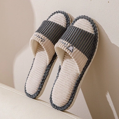 Dép Lê Nữ & Nam Mùa Xuân Thu Gia Dụng Trong Nhà Cặp Đôi Thấm Mồ Hôi Vải Cotton Đế Mềm Chống Trượt 52.999đ