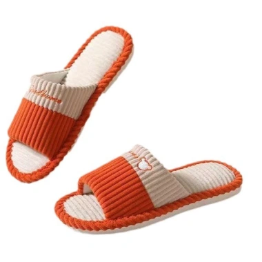 Dép Lê Nữ & Nam Mùa Xuân Thu Gia Dụng Trong Nhà Cặp Đôi Thấm Mồ Hôi Vải Cotton Đế Mềm Chống Trượt 52.999đ