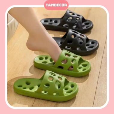 Dép Lỗ Eva Siêu Nhẹ, Khô Thoáng Không Thấm Nước - Sandal Lê Nam Đi Trong Nhà 23.300₫