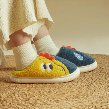 Dép lông cừu Mario hình khủng long dễ thương - Dép bông mùa đông cho bé, giá 196k 6