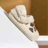 Dép Mario sục lông bò sữa trẻ em, cotton tháo rời, chống thấm nước, mùa đông bé gái & bé trai 3