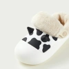 Dép Mario sục lông bò sữa trẻ em, cotton tháo rời, chống thấm nước, mùa đông bé gái & bé trai 6