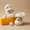 Dép Mario sục lông bò sữa trẻ em, cotton tháo rời, chống thấm nước, mùa đông bé gái & bé trai 9