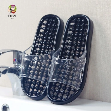 Dép Massage dày TIEZI - Dép xỏ ngón nền tảng trong suốt, chống trượt, giày hở mũi, giá ưu đãi 108.756₫