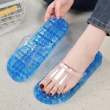 Dép Massage dày TIEZI - Dép xỏ ngón nền tảng trong suốt, chống trượt, giày hở mũi, giá ưu đãi 108.756₫