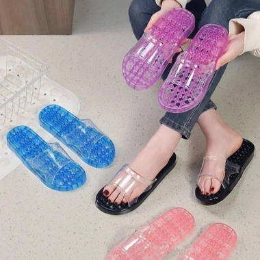 Dép Massage dày TIEZI - Dép xỏ ngón nền tảng trong suốt, chống trượt, giày hở mũi, giá ưu đãi 108.756₫