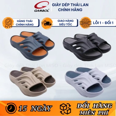 Dép Nam Thái Lan Quai Ngang Gambol 42.227 Giá 185.000 Chính Hãng Đệm nhẹ Đế bám chắc Thoải mái
