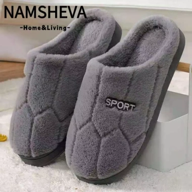 Dép NAMSHEVA cotton mùa đông nam - ấm áp, chống trượt, sang trọng, 95.472₫
