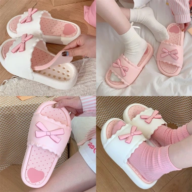 Dép Nơ Nhà Dễ Thương EVA Đế Dày Thoải Mái – Mặc Ngoài Giá Khuyến Mãi 174.999đ