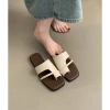 Dép nữ kẹp xỏ ngón da PU mềm, đế chống trơn trượt, thời trang - Giá 119.000 VND 2