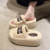Dép Nữ Tăng Chiều Cao 7cm Phong Cách Mới - Cotton Ấm Đế Dày Chống Trơn Trượt Lông 4