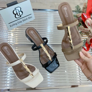 Dép nữ thời trang mũi vuông da mềm cao 2cm 2P/4P 4cm - Bánh Bèo Depmuiten - Giá 204.000 VND 9 Dép nữ thời trang mũi vuông da mềm cao 2cm 2P/4P 4cm - Bánh Bèo Depmuiten - Giá 204.000 VND 9