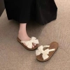 Dẹ́p Nữ Xỏ Ngón Đế Phẳng Hình Nơ Đi Hàng Ngày, Biển Size 36-41 Giày Zep Store 4