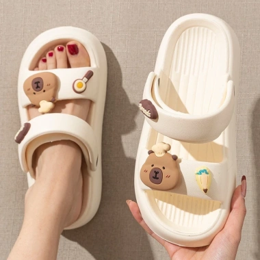 Dép quai hậu Capybara sticker - EVA chống trượt, đi học, chơi, biển, chỉ 65.000₫