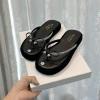 Dép quai kẹp nữ nhung nơ xinh Đế thấp nhẹ, trẻ trung, dễ phối đồ, giảm giá 125k 4