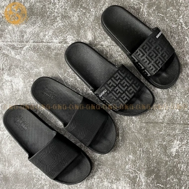 Dép quai ngang đen Luofu đúc nam nữ thời trang đi ngoài trời du lịch, chỉ 32.000₫