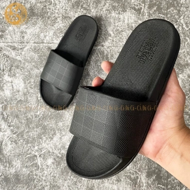 Dép quai ngang đen Luofu đúc nam nữ thời trang đi ngoài trời du lịch, chỉ 32.000₫